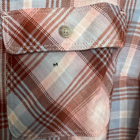 Eddie Bauer Women’s M Flannel Button-down long sleeve shirt, Collared - Picture 3 of 7